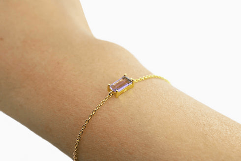 Ameya अमेय | Amethyst | Armband | 18K Vermeil Vergoldung